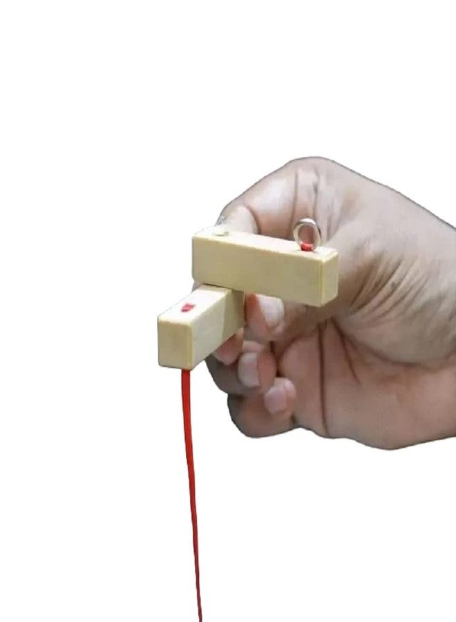 MilesMagic Magician's Pillars of Solomon Gimmick | Ribbon Passing Thru Blocks | Real Mentalist Street Illusion Cut and Restore Close Up Stage Magic Trick - Image 1